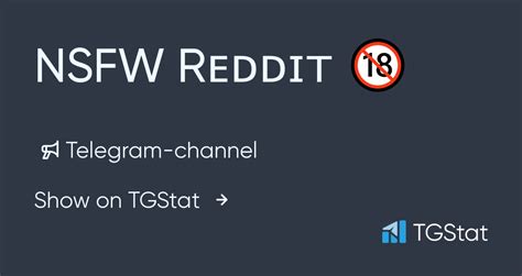 Telegram channel NSFW Rᴇᴅᴅɪᴛ NakedReddit18 TGStat