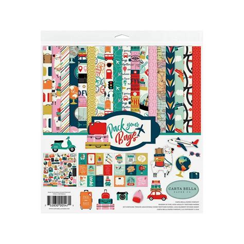 Carta Bella Collection Kit 12x12 Pack Your Bags