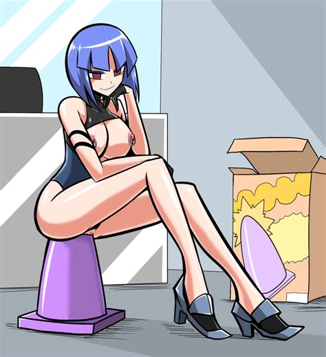 Rule 34 Anal Ass Bare Legs Black Gloves Blue Hair