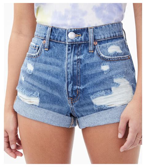 Real Denim High Rise Mom Shorts Shorts No Doubt About It This Ripped Up Pair Is Sure To Become