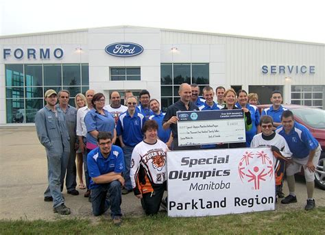 Formo Motors Presents Cheque To Special Olympics Swan River News