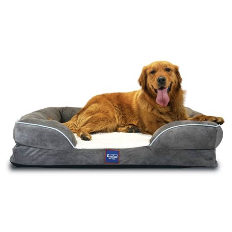 Laifug Large Dog Bedorthopedic Memory Foam Dog Sofa With Free
