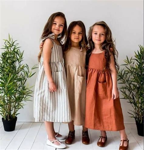 2018 Ins Europeanandamerica Girl Dress Linen Toddler Kids Summer