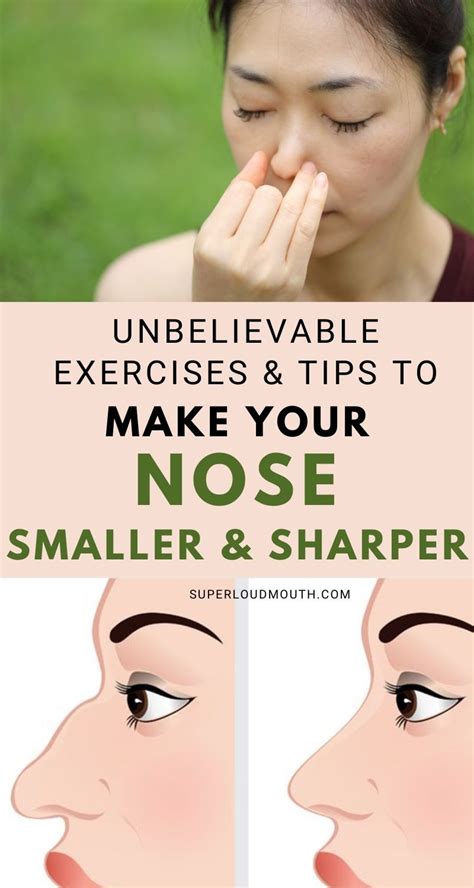 How To Make Your Nose Smaller And Pointer Naturally Superloudmouth