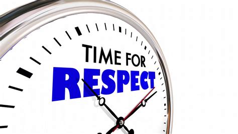 Time For Respect Honor Deference Clock Hands Ticking 3 D Animation