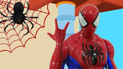 Spiderman In Incy Wincy Spider Nursery Rhyme For Kids Youtube