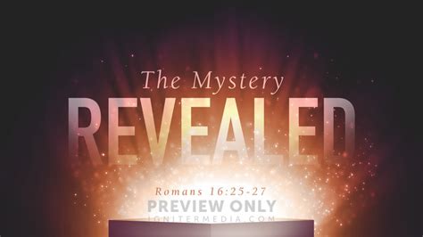 The Mystery Revealed - Title Graphics | Igniter Media
