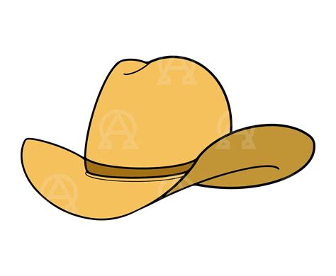 Cowboy Hat Svg Cowboy Cut File Cowgirl Svg Cowboy Vector Clipart