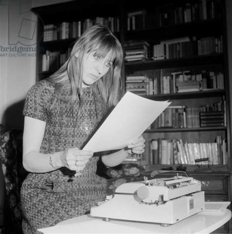 German Actress Helga Feddersen With Her Typewriter Germany Mid 1960s By