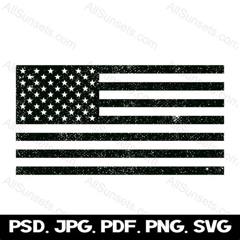 American Flag PNG SVG Cut Files Clipart Distressed Grunge Etsy Singapore
