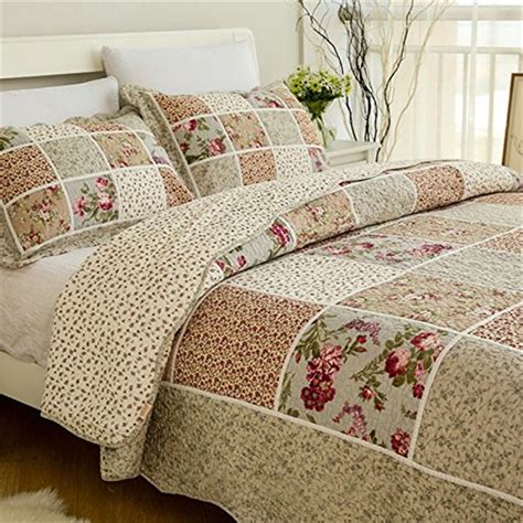 Comforters within this range should fit most standard ranging from 18 to 36 inches high, all queen mattress sizes set 24 inches from the ground on average. FADFAY 100% Cotton Queen Size Bed Sets Vintage Floral ...
