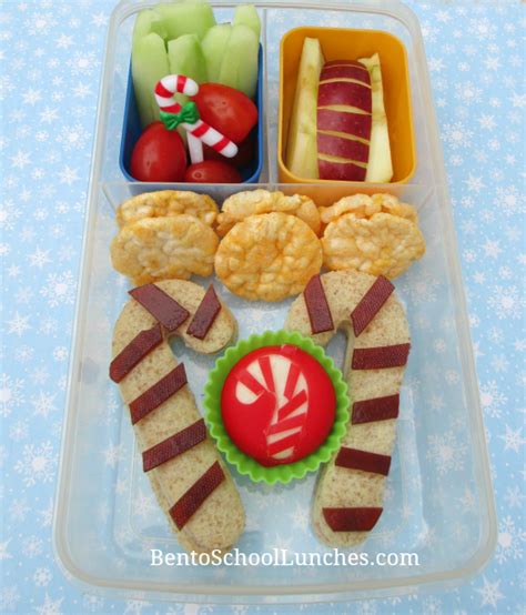 Candy Cane Christmas Bento School Lunch Holiday Lunch Christmas