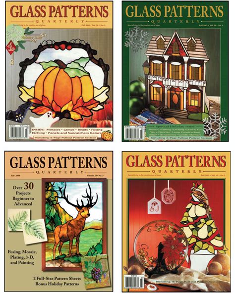 Glass Patterns Quarterly® Holiday 4 Pack Special