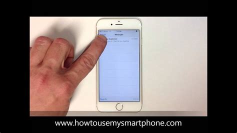When the message connect to itunes appears, release the home button. How to Delete a Text Message - iPhone 6 - YouTube
