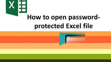 How To Open Encrypted Excel File Without Password Youtube