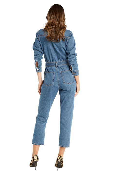 Classic Denim Jumpsuit Ladies Clothing And Playsuits And Jumpsuits Bardot