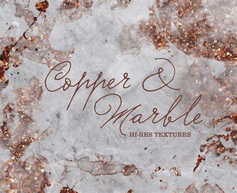 Add A Unique Texture To Your Designs With Copper Marble Textures Hot