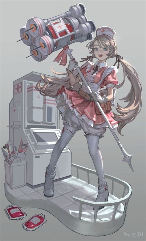 nurse nice human anime character design character art concept art characters