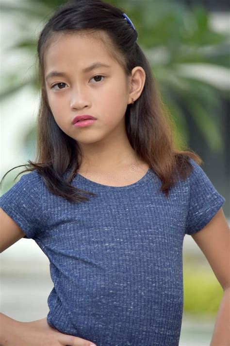 Serious Filipina Teen Girl Stock Photo Image Of Solemn 140795530