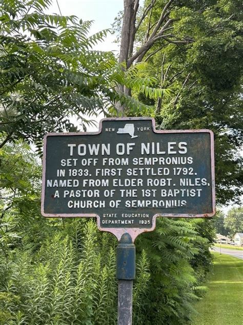 Town Of Niles Historical Marker