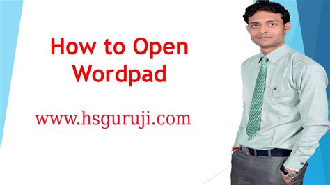 How To Open Wordpad In Different Ways Youtube