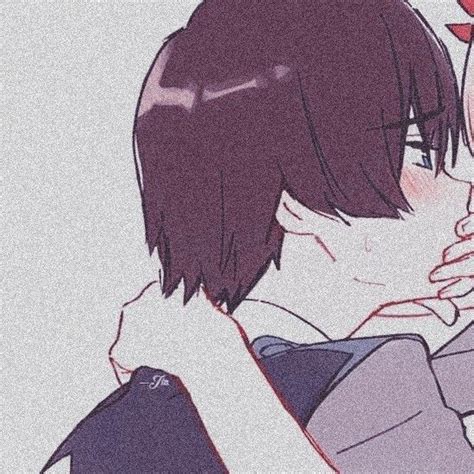 Matching Icons 💢 Desenhos De Casais Anime Beijo De