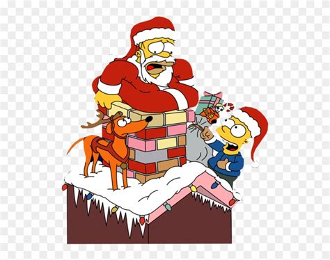 The Simpsons Christmas Simpson Christmas Hd Png Download 800x600