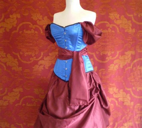 snow white bustle red blue corset costume outfit whole corset etsy
