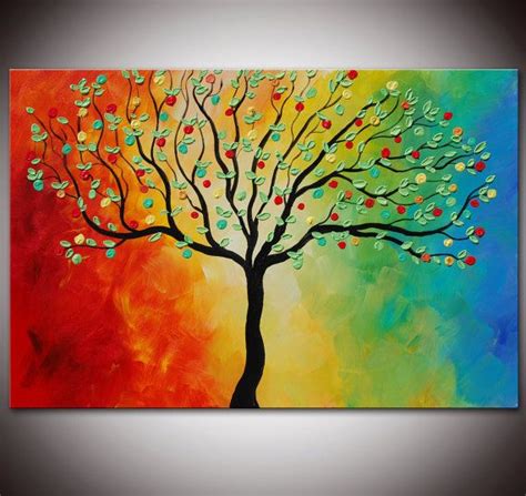 Beautiful Easy Tree Painting Ideas For Beginners Simple Landscape Pai