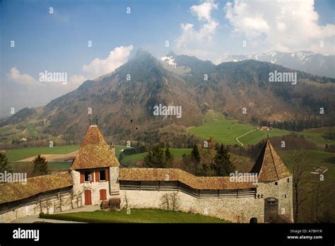 Chateau De Gruyeres Switzerland Stock Photo Royalty Free Image