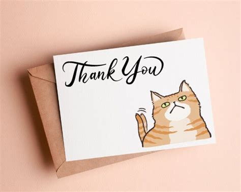 Printable Thank You Card Digital Download Thanks Card Thank You