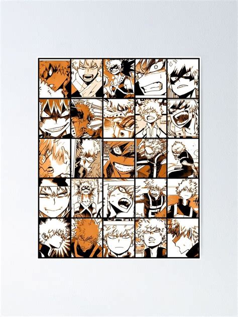 Bakugo Katsuki Collage Poster By Angellinx3 Collage Poster Anime