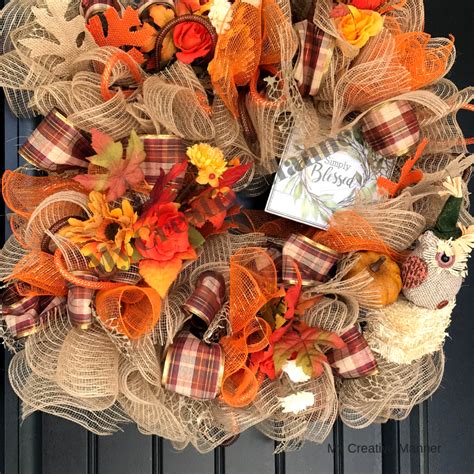 Beautifully Handcrafted Fall Wreaths For The Front Door