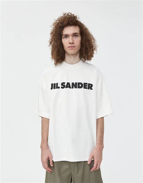 Jil Sander Logo T Shirt Ss White Lyst