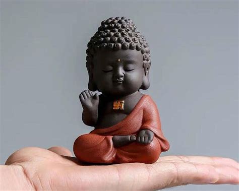 Adorable Little Buddha Statue Small Buddha Figurine Etsy