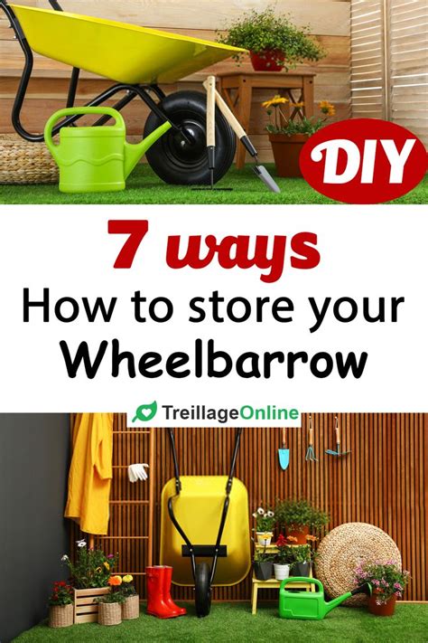 7 Diy Wheelbarrow Storage Ideas For Your Backyard Or Lawn Wheelbarrow