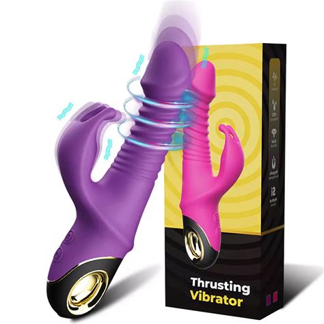 Thrusting Rabbit Vibrator Telescopic Modes Rose Toy Official Website