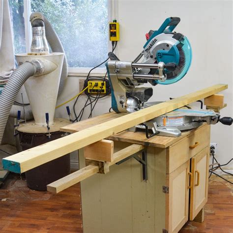 Adding Folding Extension Arms To Your Miter Saw Table Is A Great Way To