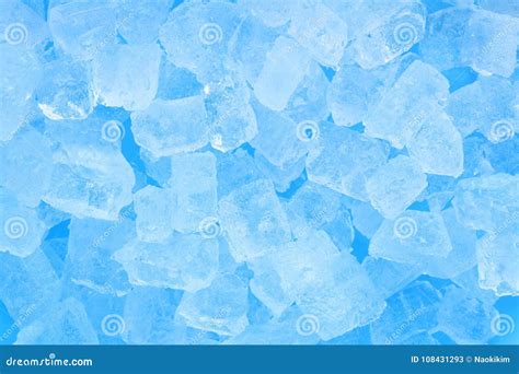 Winter Cold Blue Ice Cube Texture Background Stock Image Image Of