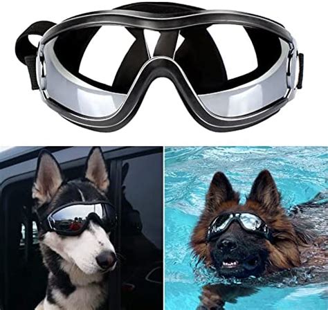 Pedomus Dog Sunglasses Dog Goggles Adjustable Strap For
