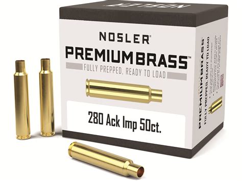 Nosler Custom Brass 280 Ackley Improved 40 Degree Shoulder Box Of 50