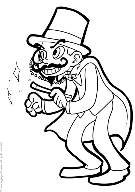Printable Coloring Pages Magician Coloring Pages