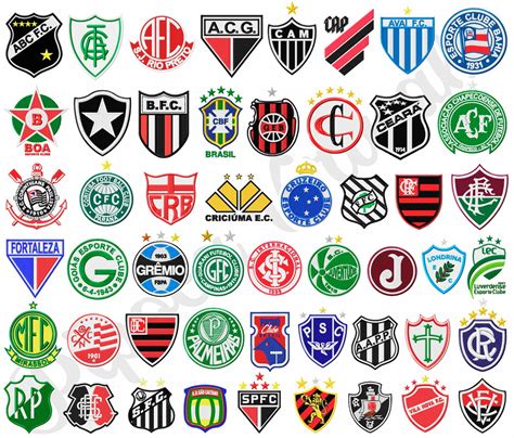 Escudos De Times D Futebol Do Brasil 51 Matrizes D Bordado