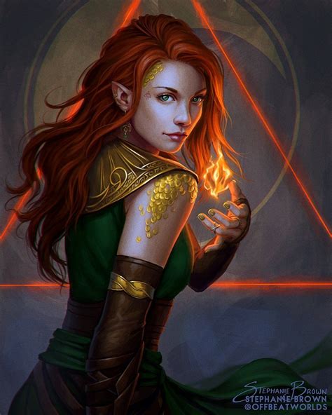 Half Elf Draconic Sorcerer In Character Portraits Elf Characters Fantasy Girl