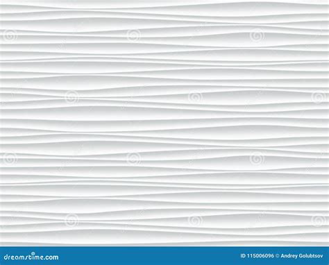 White Wave Pattern Vector Abstract 3d Background Stock Vector