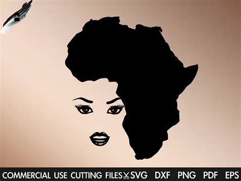 Africa Silhouette Svg Afro Svg Black History Month Svg Afro Etsy