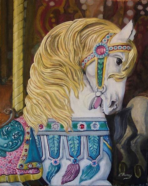Carousel Horse Painting By Tom Furey Saatchi Art