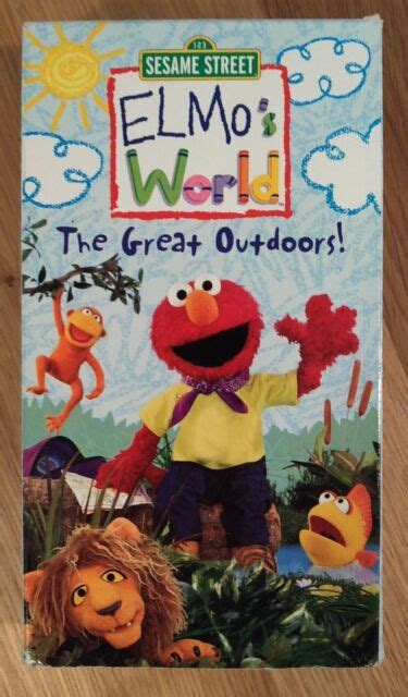 123 Sesame Street Elmos World The Great Outdoors Vhs 2003 Slipsleeve 1
