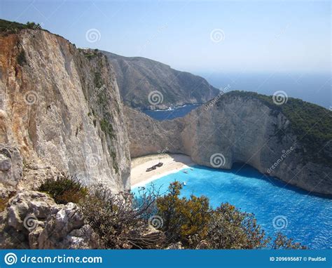 Navagio Bay Navagio Beach And Ship Wreck Zakynthos Greece Europe