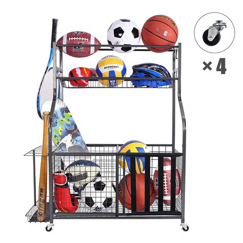 Zachvo Freestanding Sports Storage Rack For Sports Gear And Reviews Wayfair